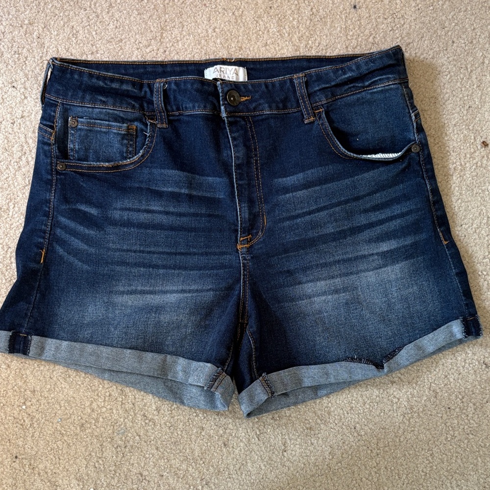 Ariya Dark Blue Denim Shorts